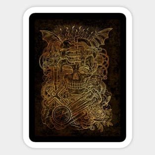 Steampunk Conjurer (version 3). Mystic and occult design. Sticker